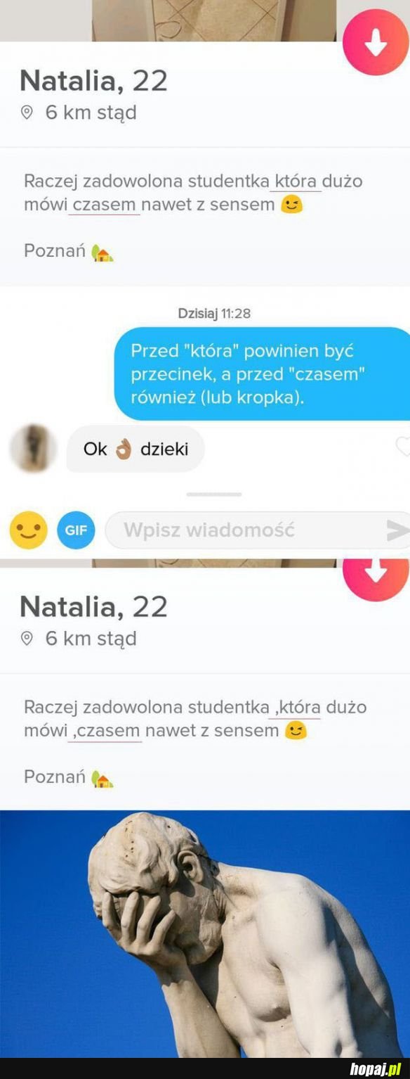 Zadowolona studentka