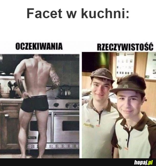  Facet w kuchni