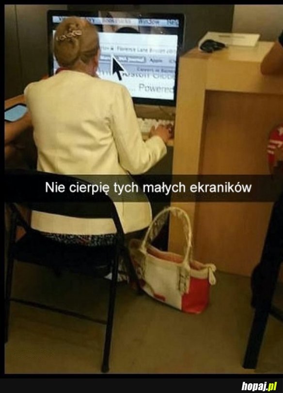 Babcia przy kompie