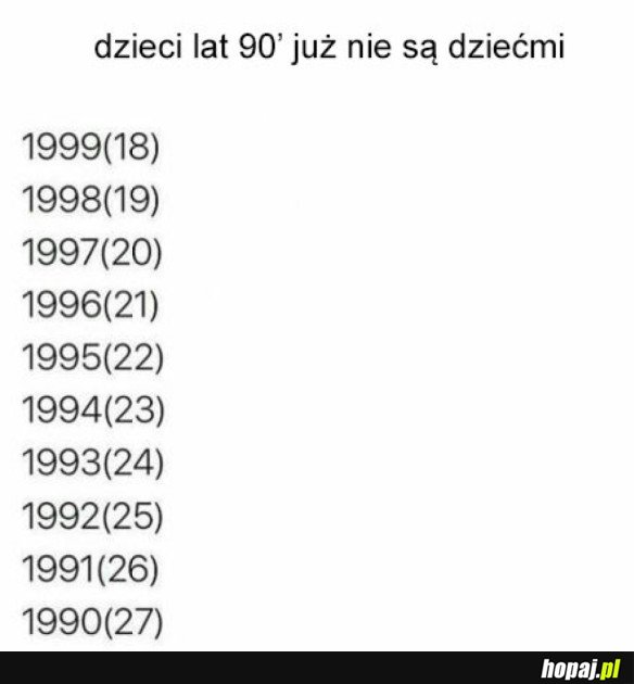 DZIECI LAT 90