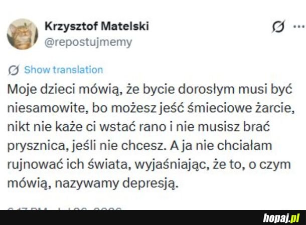 Bycie doroslym