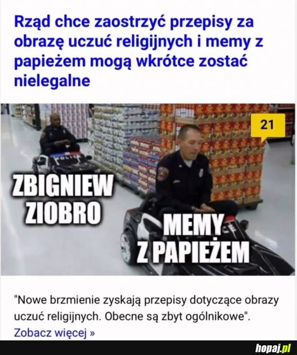 To będzie artykułu 21 ust. 37