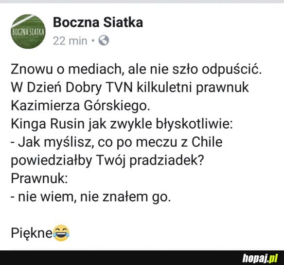 Prawnuk Kazimierza Górskiego