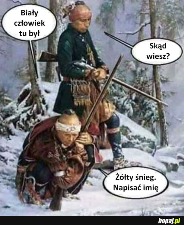 To na pewno biały człowiek 