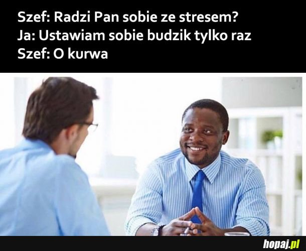 Tymczasem na rozmowie o pracę