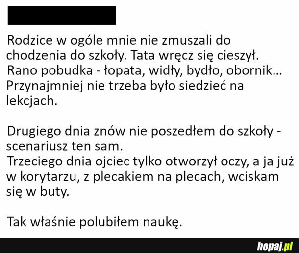 Jak polubiłem naukę
