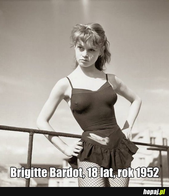 Brigitte Bardot w wieku 18 lat