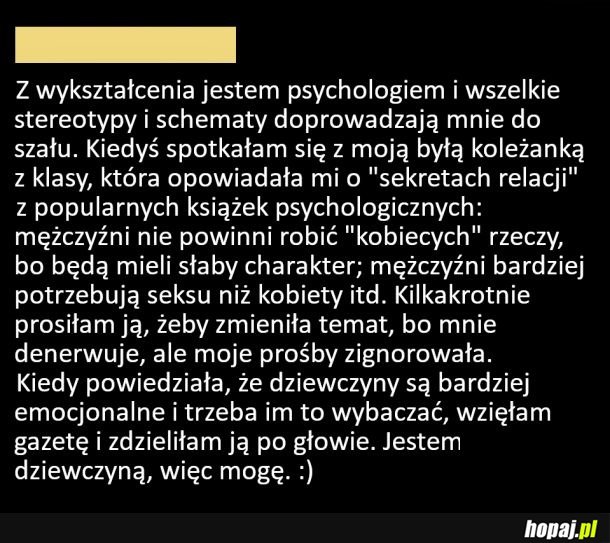 Jestem dziewczyną, więc mogę