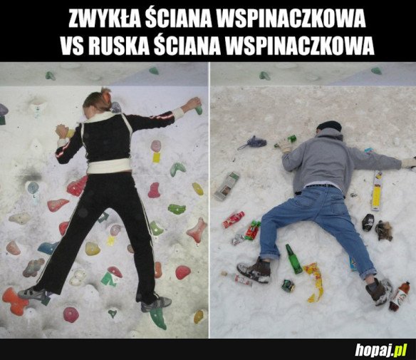RÓŻNE ŚCIANY WSPINACZKOWE