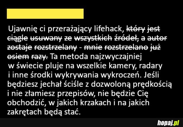 Przerażający lifehack