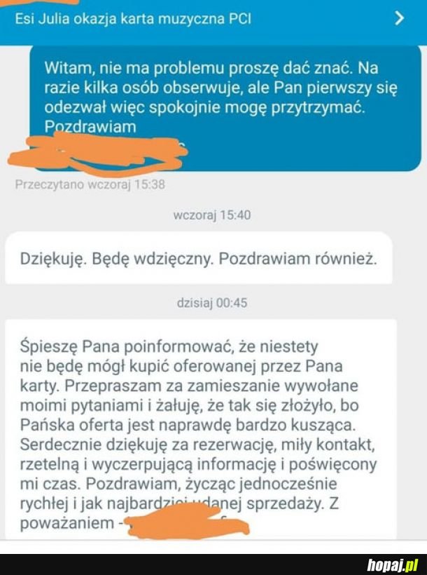 Bierzcie przykład z tego pana