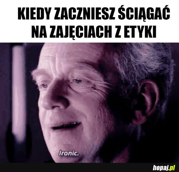 Ściąganie na etyce