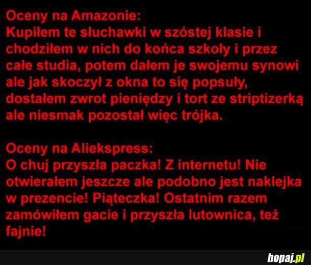 Amazon vs Aliexpress