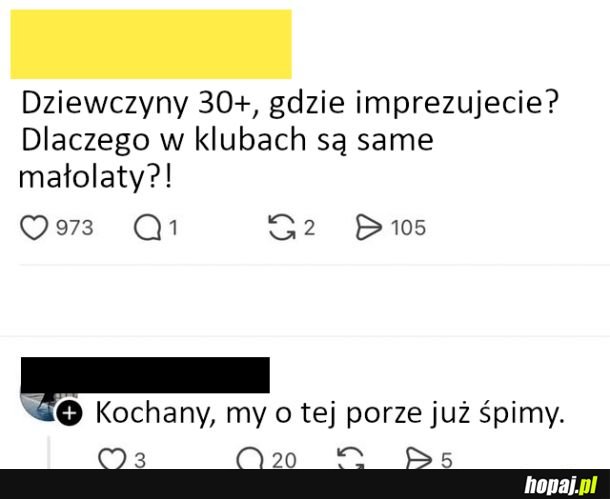 O tej porze to już w łóżku