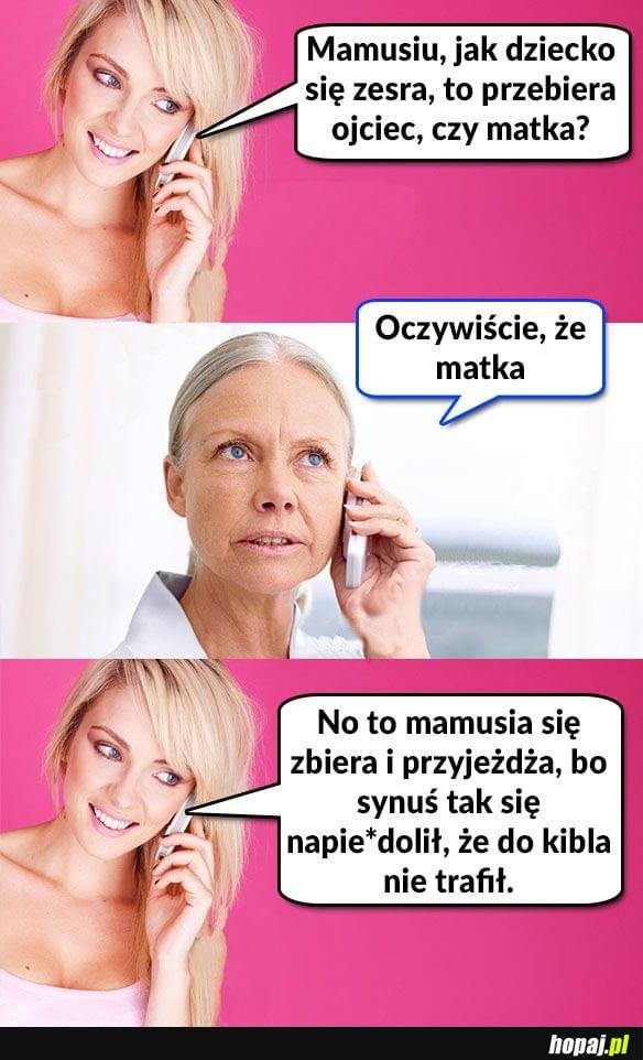 Synowa dzwoni do teściowej...