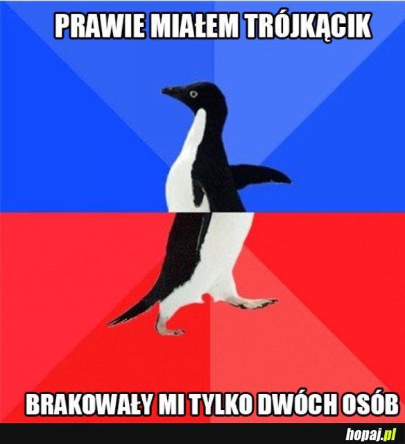 PRAWIE MIAŁEM TRÓJKĄCIK!