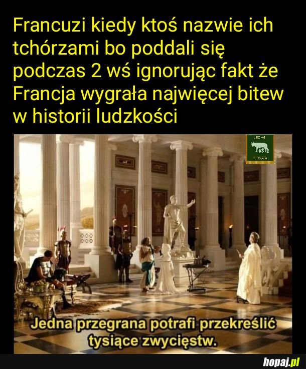 I tak żarty z tchórzami Francuzami bawią