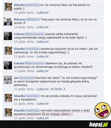 Tu nie trzeba argumentacji