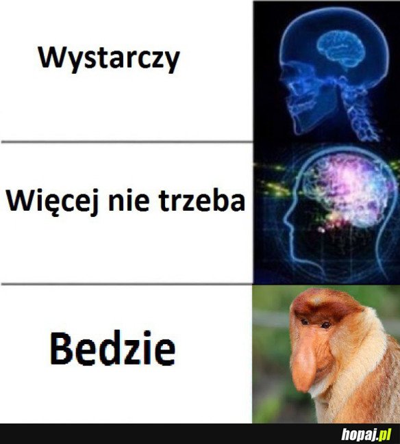 WIĘCEJ NIE TRZEBA