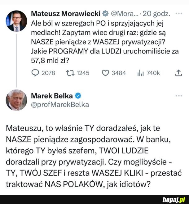 Tak tylko przypomnę, Morawiecki pinokio doradzał Tuskowi w PO