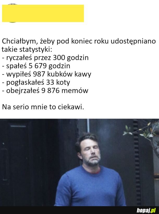 Potrzebuję takich statystyk