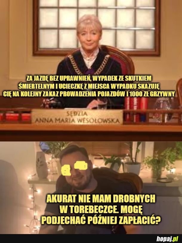 Podjadę zapłacić.