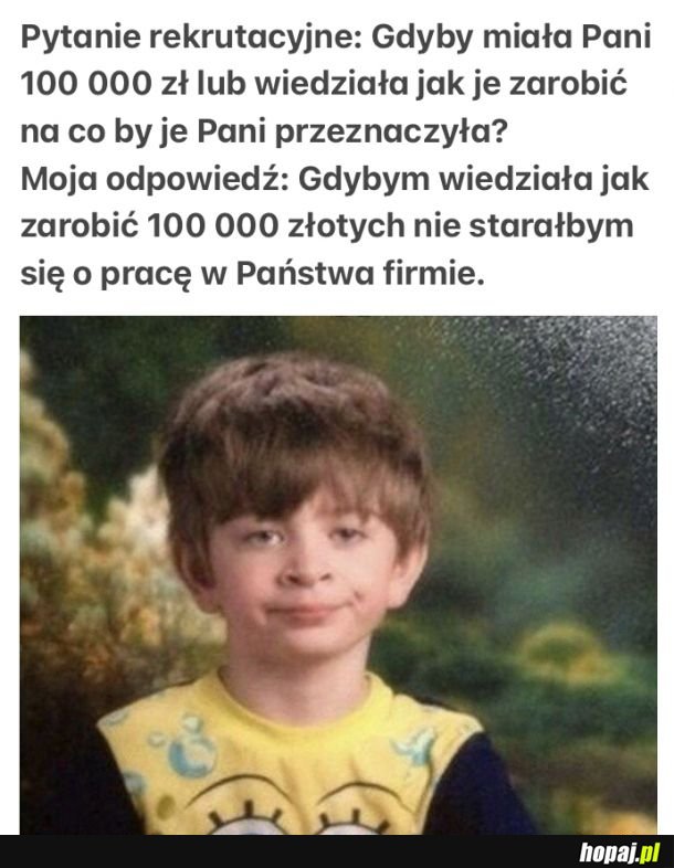 Z cyklu”perełki rekrutacyjne”