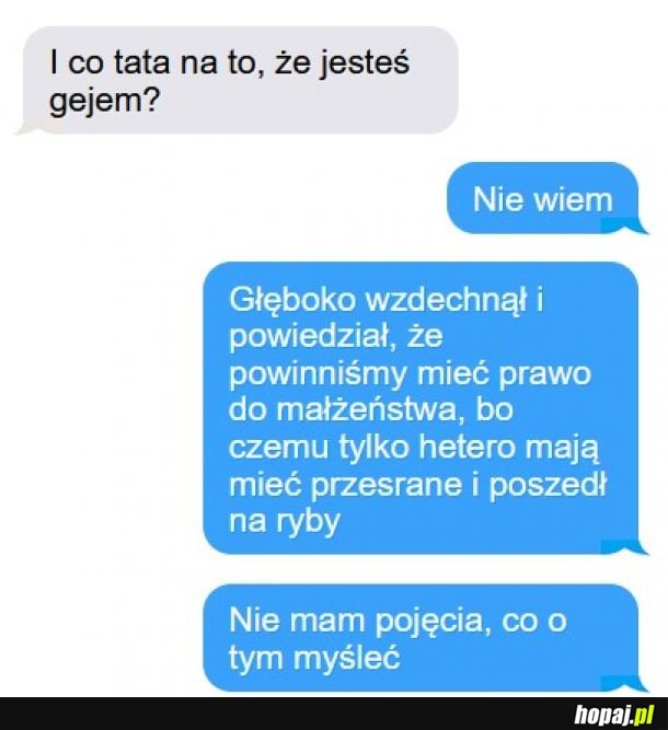 Poważna rozmowa z ojcem
