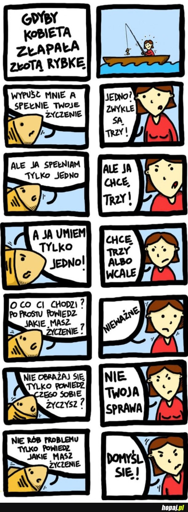 GDYBY KOBIETA ZŁAPAŁA ZŁOTĄ RYBKĘ