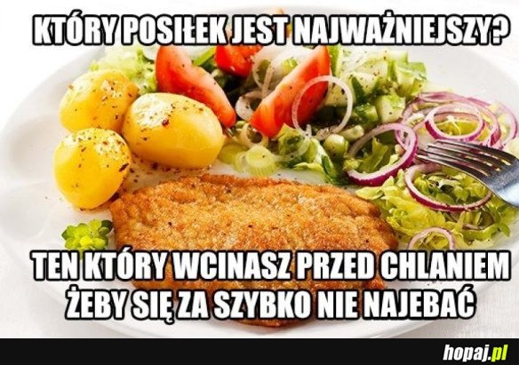 NAJWAŻNIEJSZY POSIŁEK