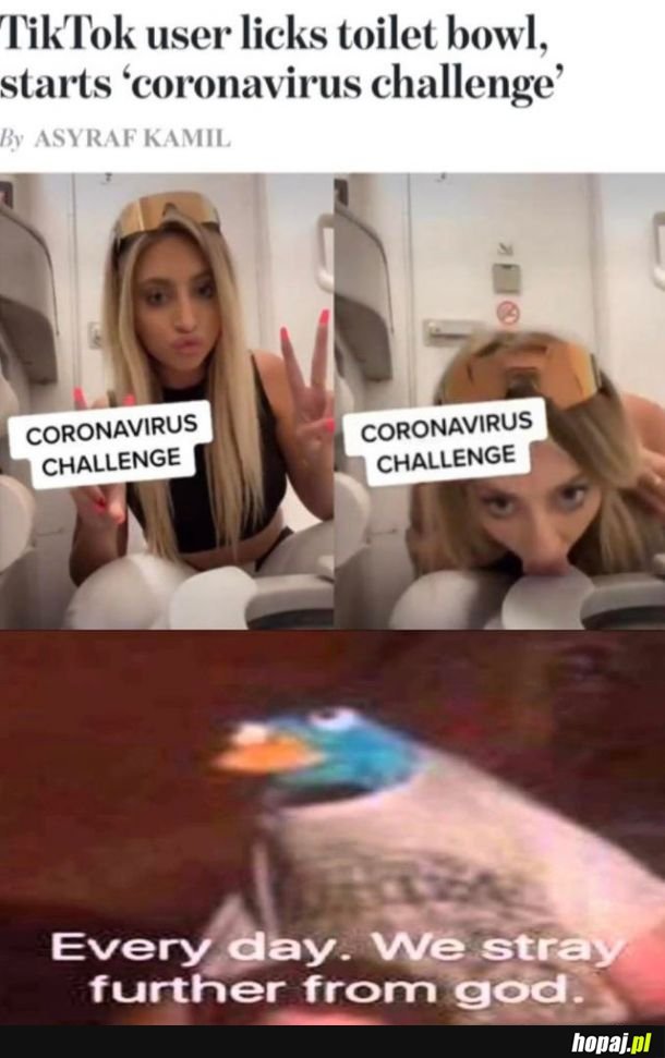 Lizanie kibla coronavirus challenge