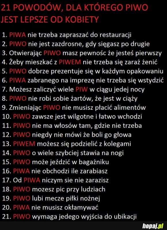 21 powodów...