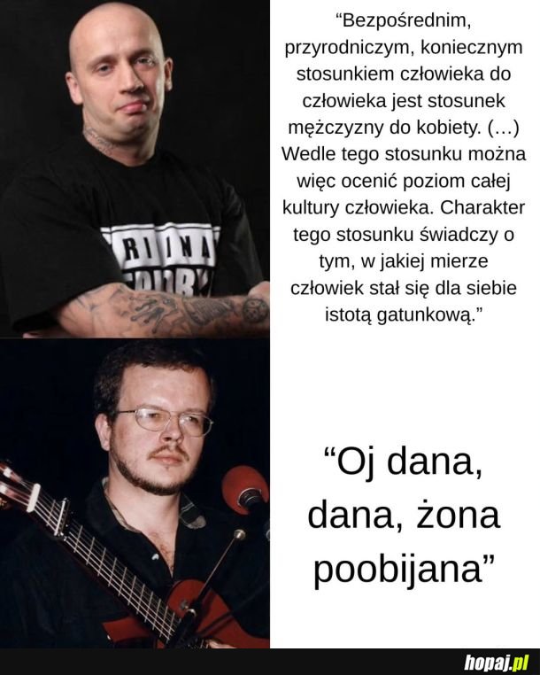 Intelektualista vs żonobijca