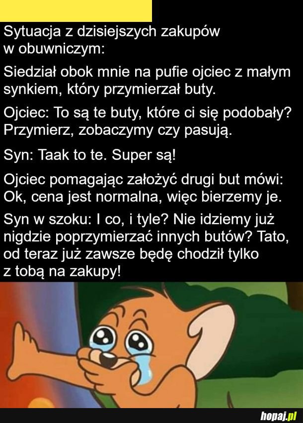Zakupy z ojcem