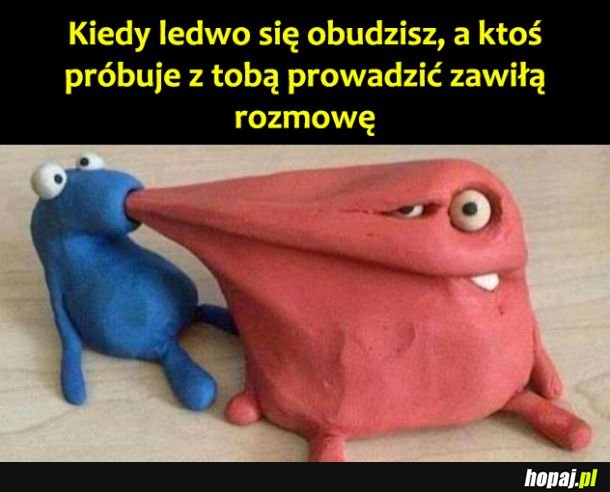 Nie mów do mnie z rana