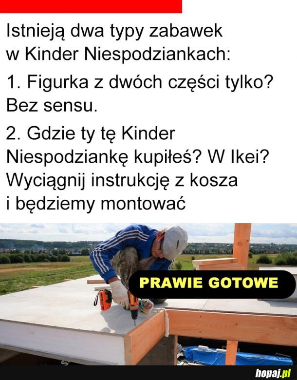 Zabawki z Kinder jajka