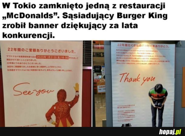 W Japonii mają jakąś wyższą kulturę
