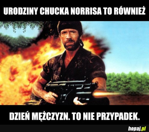 ŻARTY Z CHUCKA NORRISA Z OKAZJI URODZIN CHUCKA NORRISA