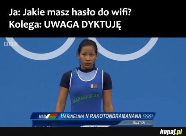 Hasło wifi