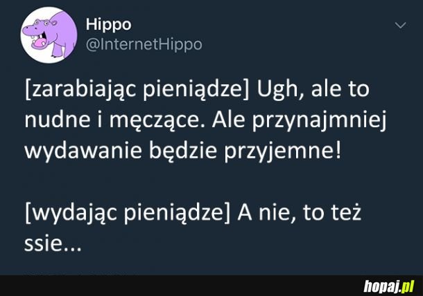 Zarabianie vs wydawanie pieniędzy