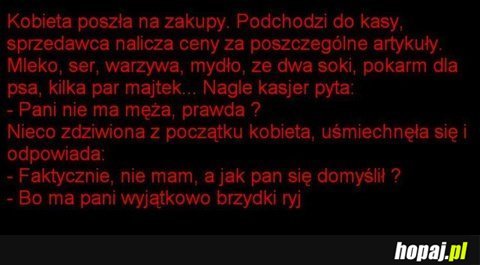 Kobieta przyszła na zakupy...