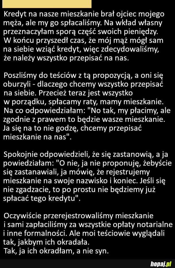 Teściowie i kredyt