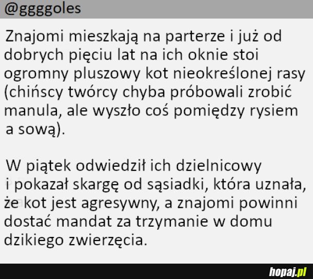 Agresywne zwierzę