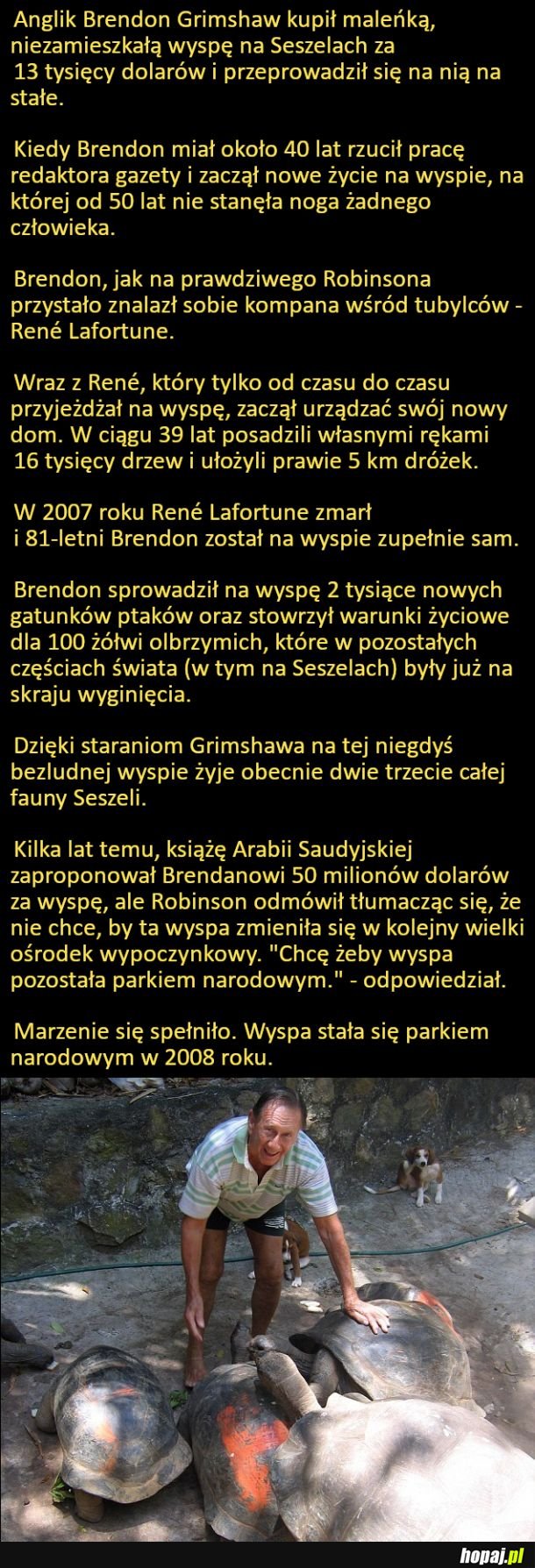 Brendon Grimshaw - człowiek z pasją