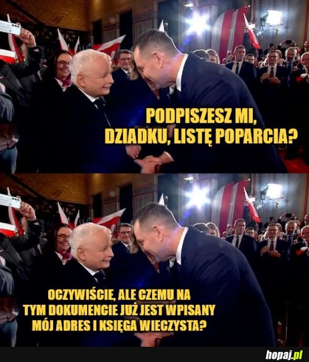 Lista poparcia.