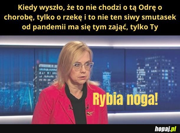 Rybia noga!