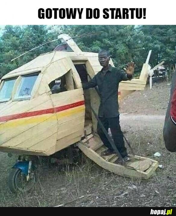 Drewniany Helikopter