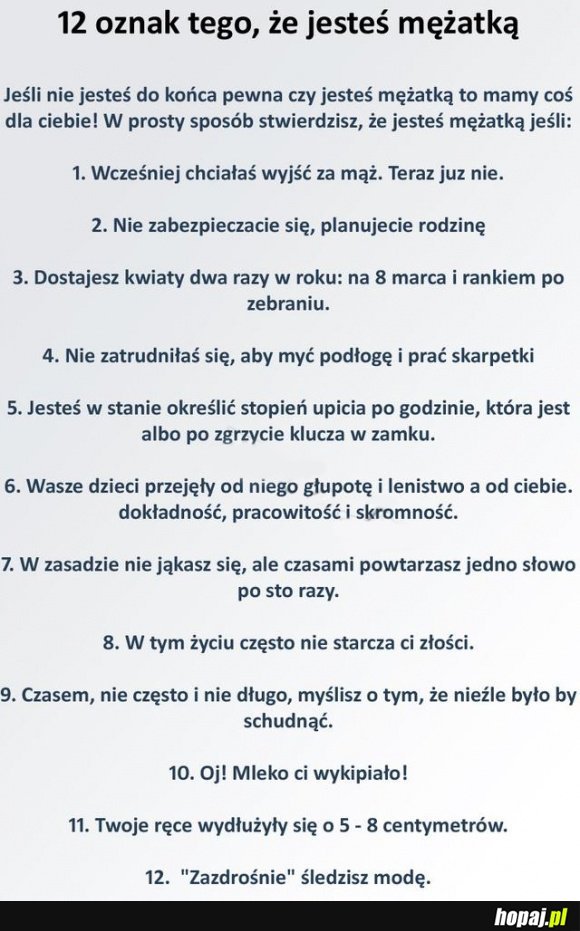12 oznak tego, że jesteś mężatką