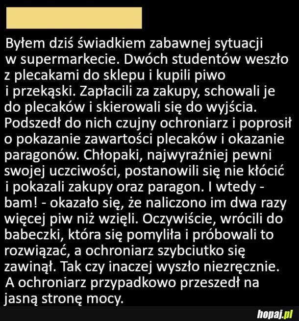 Niezręcznie wyszło