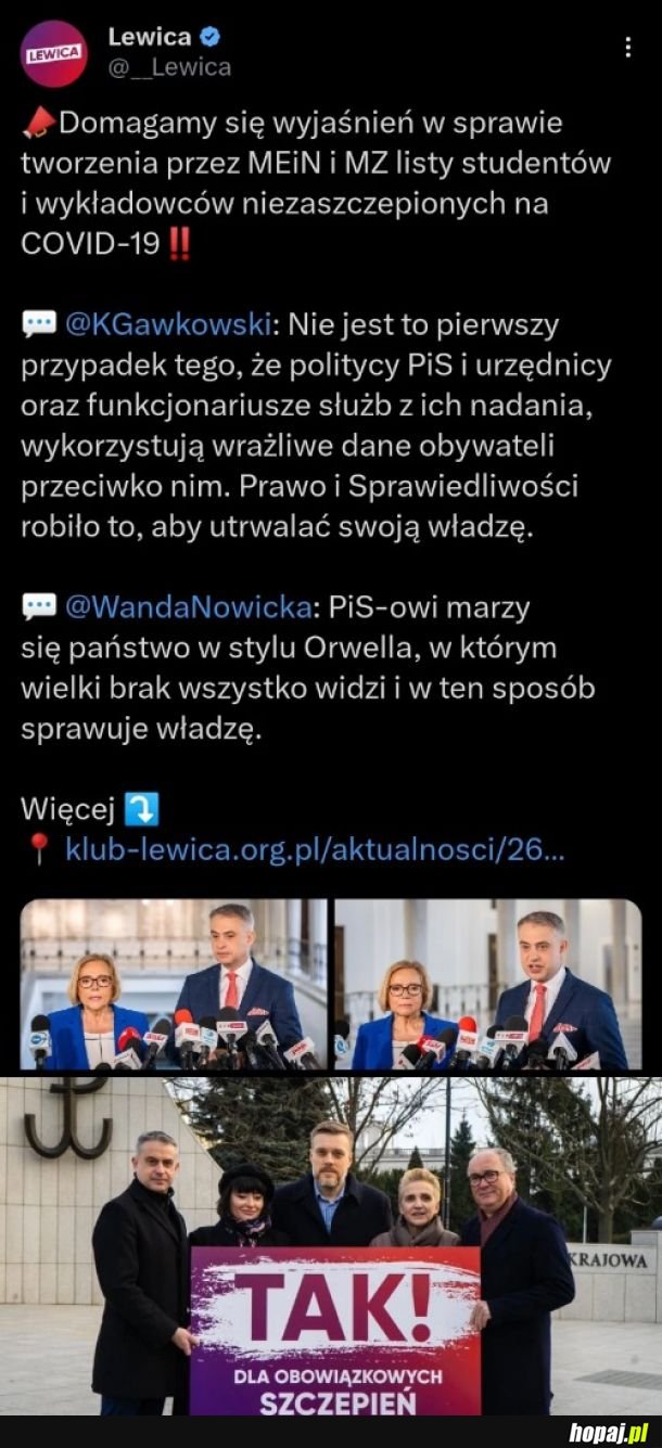 Mądrość etapu na lewicy to rzecz wielce znamienna